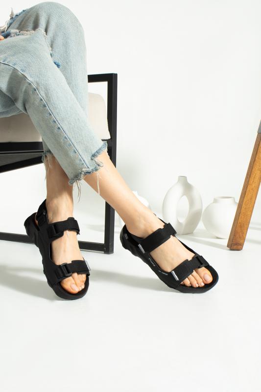 STOCON Kadın Yazlık Hafif Rahat Ortapedik Taban Çift Cırtlı Comfort Sandalet 3007