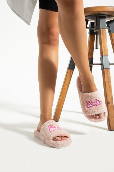 Barbie Önü Açık Kadın Kız Çocuk Genç Hediyelik Çeyizlik Ev Terliği Misafir Terliği