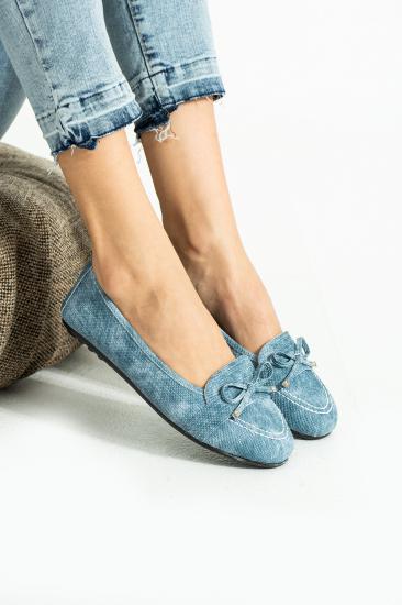 STOCON Kadın Günlük Babet  Rahat Taban Denim Kumas Anne Ayakkabısı STC382