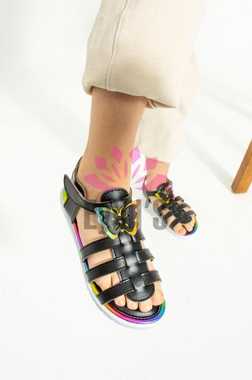 Kız Çocuk Kelebek Desenli Yazlık Sandalet Ayakkabı Nbl101 NBL101