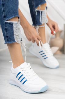 STOCON Kadın Günlük Spor İnfinite Sneaker Beyaz-Mavi