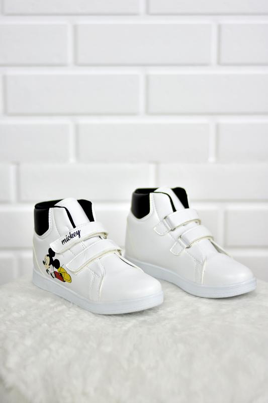 STOCON Kids Unisex Çocuk Bootie Beyaz Siyah