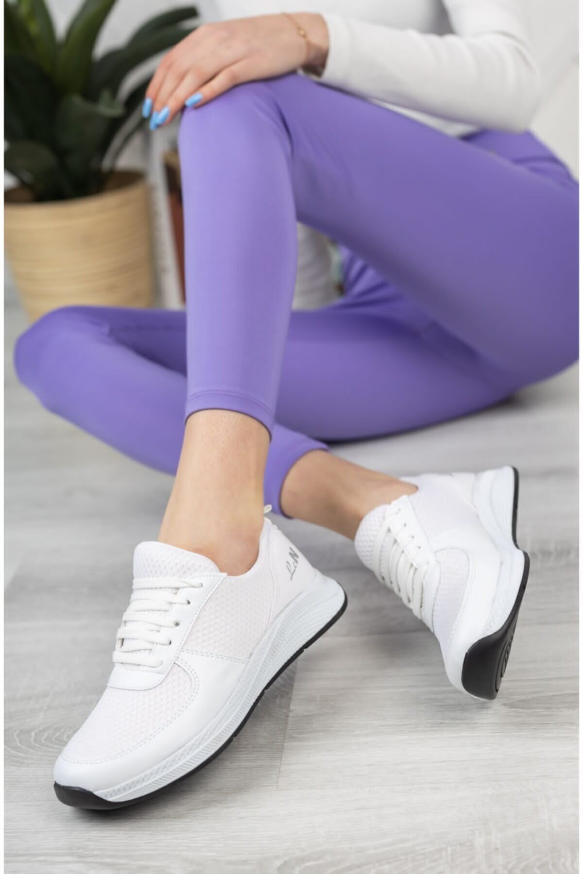 STOCON Kadın Yeni Sezon Günlük Sneaker Spor Ayakkabı Beyaz