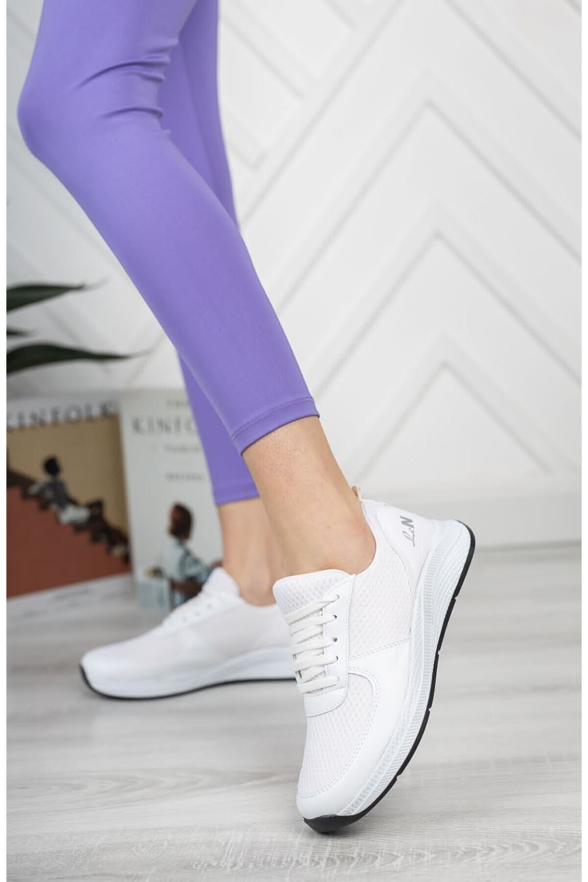 STOCON Kadın Yeni Sezon Günlük Sneaker Spor Ayakkabı Beyaz